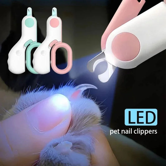 Cortauñas LED para Mascotas con Seguro