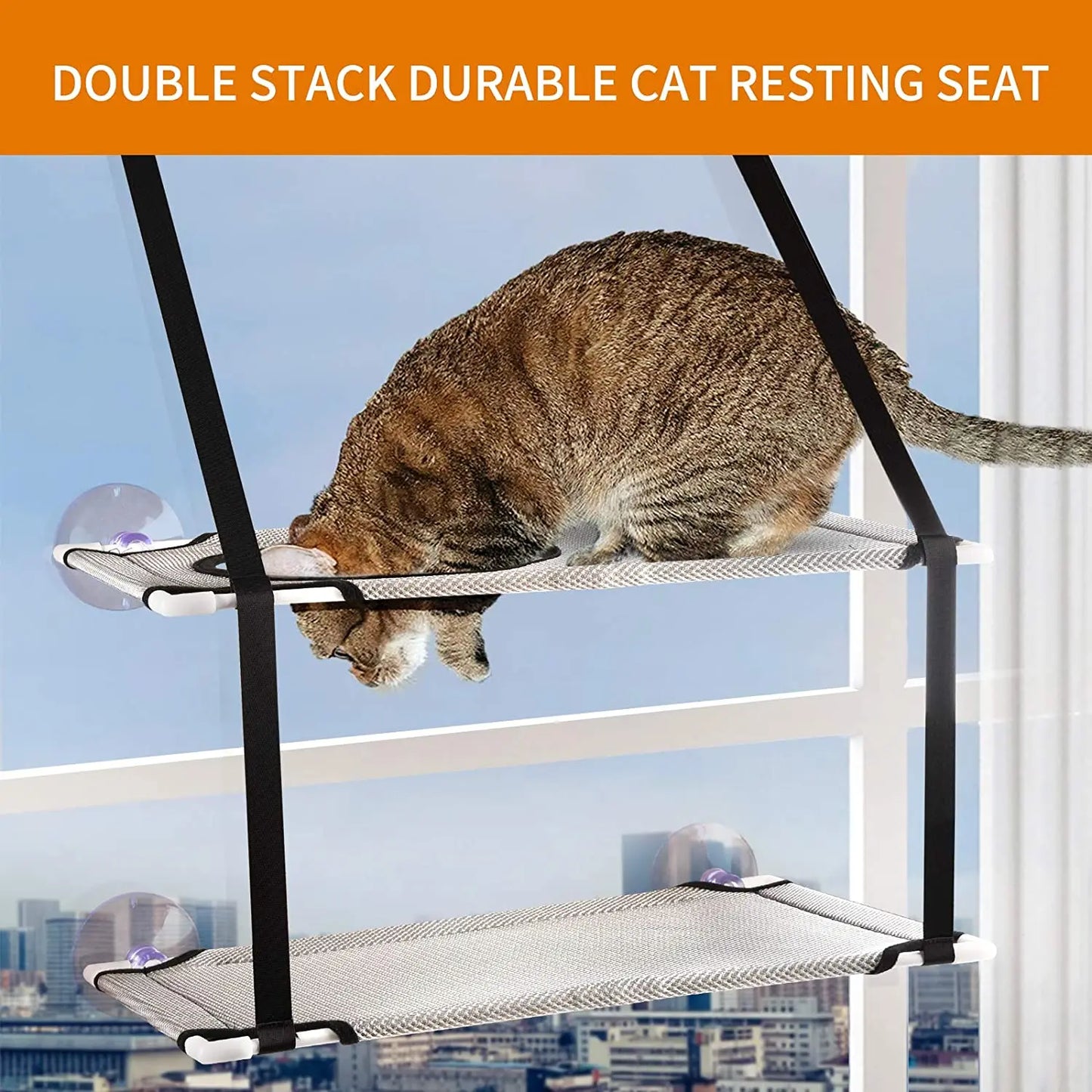 Hamaca Doble para Gatos – Suave y Acogedora