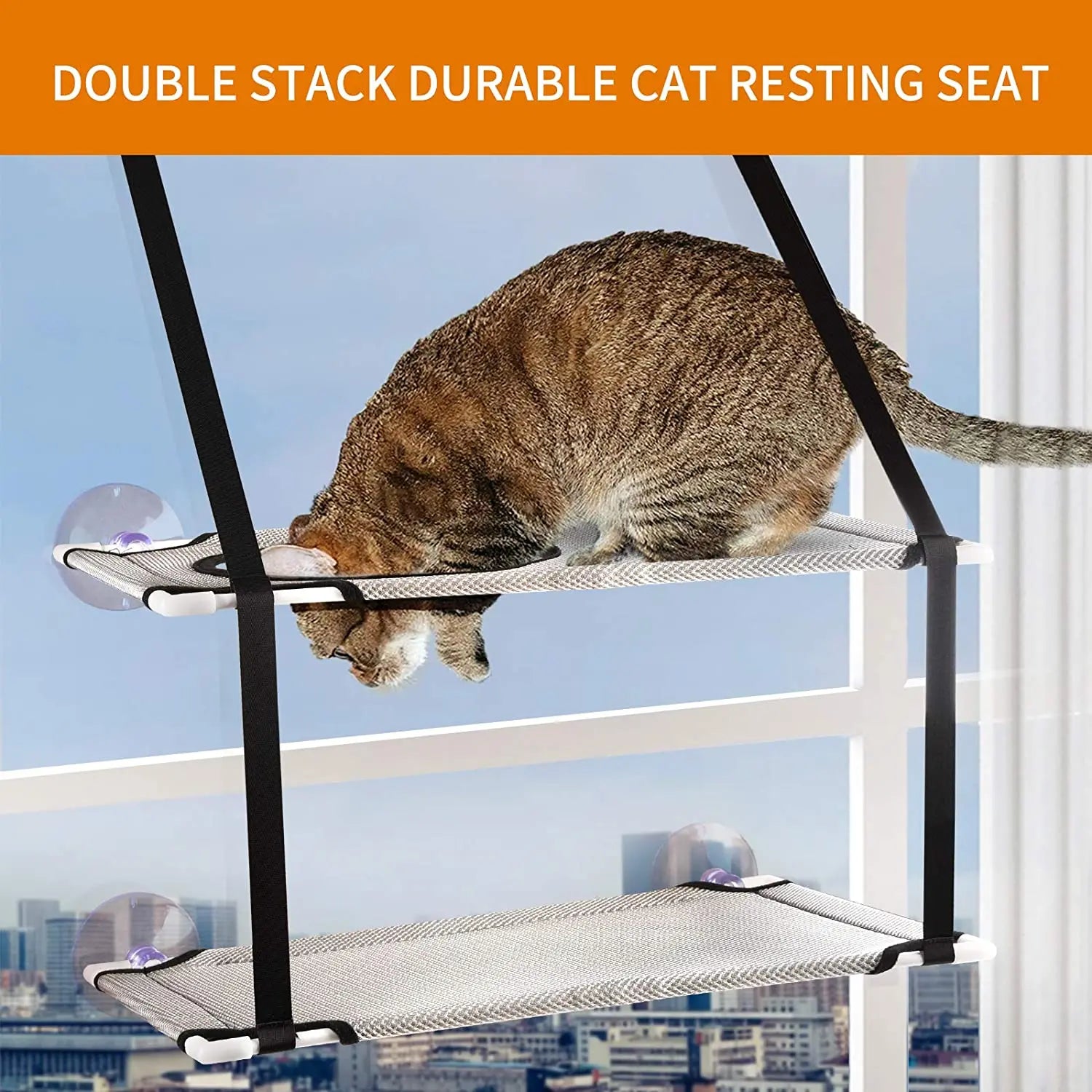 Hamaca Doble para Gatos – Suave y Acogedora