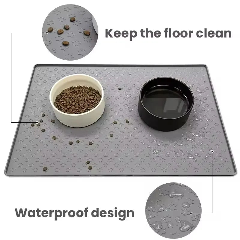 Mantel de Silicona Impermeable para Comedero de Mascotas