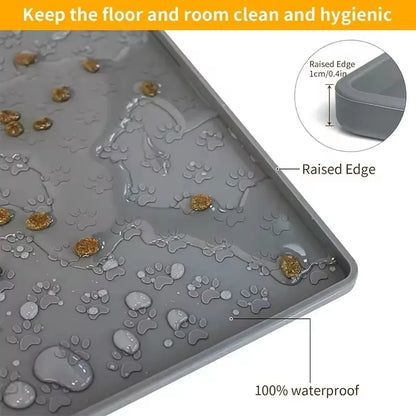 Mantel de Silicona Impermeable para Comedero de Mascotas